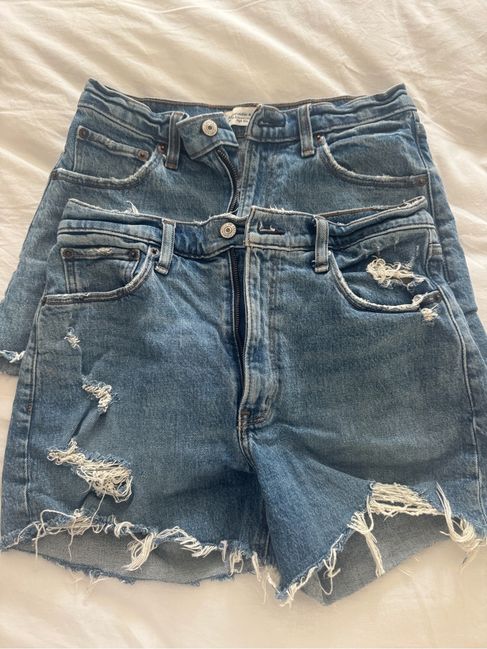 BUNDLE - Abercrombie & Fitch Distressed Blue Denim Shorts